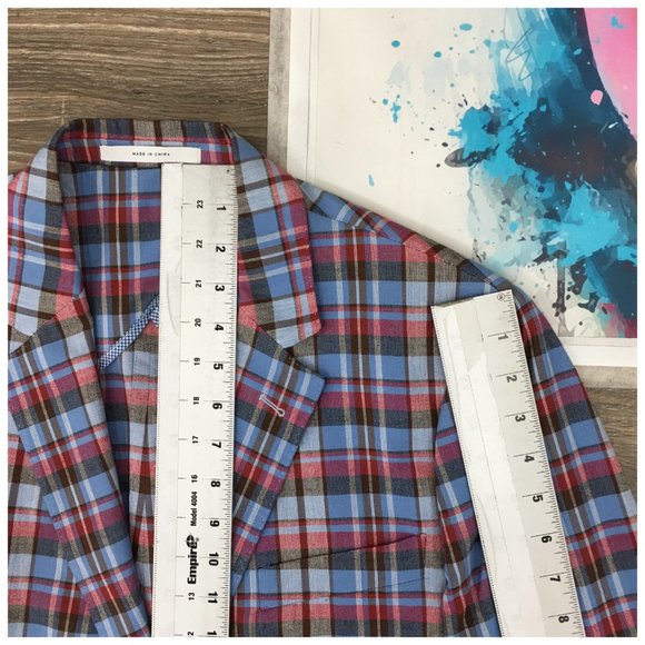 New Men's John W Nordstrom Blazer Sport Coat Two Button Cotton Sports Jacket 40R - Picture 11 of 12